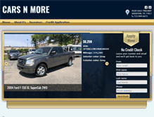 Tablet Screenshot of carsnmore.net